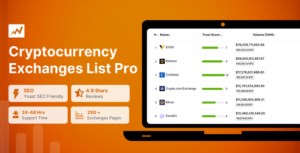 Cryptocurrency Exchanges List Pro - WordPress Plugin 3.0.4
