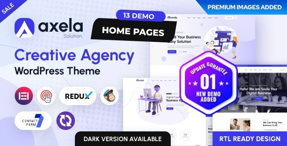 axela 1 1 6 creative agency portfolio wordpress theme