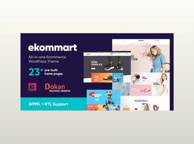 ekommart all in one ecommerce wordpress theme