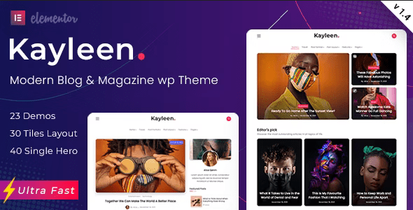 kayleen – blog & magazine wordpress theme