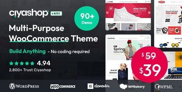ciyashop 4 10 3 multipurpose woocommerce theme