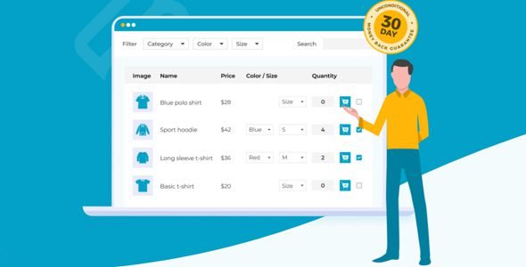 barn2 woocommerce product table