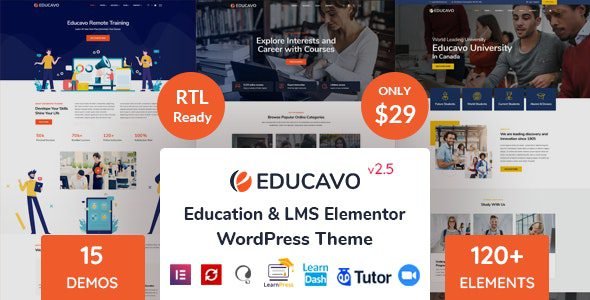 educavo 3 0 3 education wordpress theme
