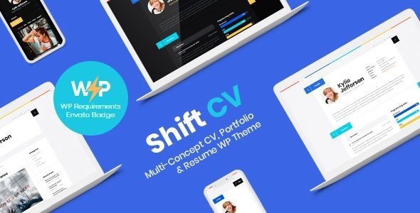 shiftcv 3 0 13 blog resume portfolio wordpress theme