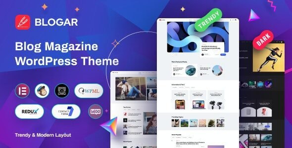 blogar 1 2 8 blog magazine wordpress theme