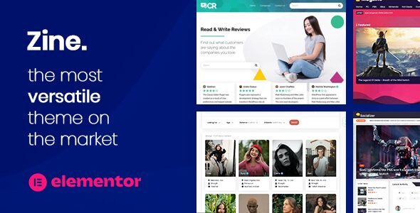 zine 2 24 1 website builder wordpress elementor theme